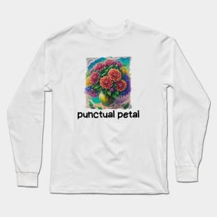 Dahlia Flora Vintage Established Since Retro Flower Long Sleeve T-Shirt